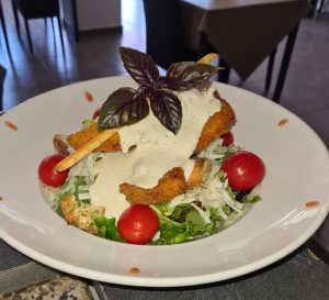 salade poulet pané